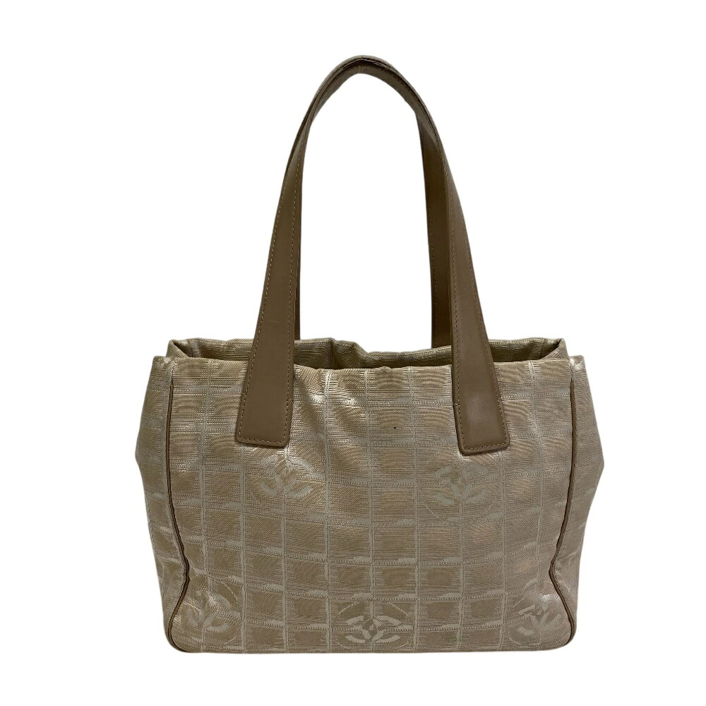CHANEL Neutral Travel Line Tote Bag Stylish Shoulder Laptop Bag MG442950