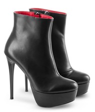 Michael Soul VALERIA Plateau-Stiefeletten schwarz matt EU 43