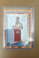 2025 Panini Donruss WNBA - Rated Rookie Saniya Rivers #92 Orange Laser /199 (RC)