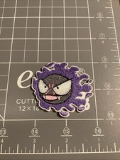 Pok mon Gastly Embroidered Sew-On Patch Anime Theme Single for Apparel  Bags