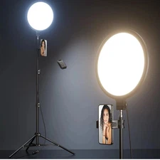 Ring Light with 69" Tripod Stand and Phone Holder Kit, Full-Screen Zoom 10.5"