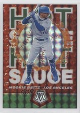 2021 Panini Mosaic Hot Sauce Green Mosaic Prizm Mookie Betts #HS4 06ee