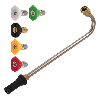 #ad Professional Gutter Cleaning Extension Wand for Pressure Washer W 5 Nozzle Tips $19.79