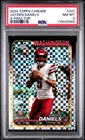 2024 TOPPS CHROME X-FRACTOR #201 JAYDEN DANIELS ROOKIE RC PSA 8