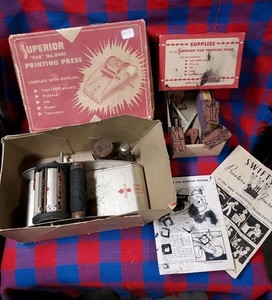 Vintage Superior "Cub" No. 8401 Printing Press, Manufactured by SMECO U.S.A