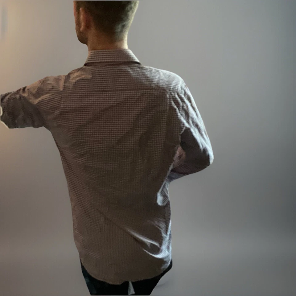 Paul Smith HECHO EN ITALIA Med 15.5 Púrpura Abotonable Diseñador Lujo Algodón Para Hombres Foto 4 de 4