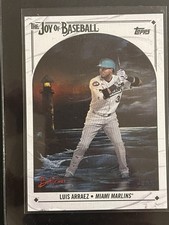 2023 X Bob Ross The Joy of Baseball White Titanium Canvas /35 Luis Arraez