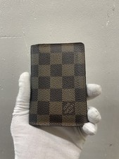 Portafoglio LOUIS VUITTON Bi-Fold Damier Ebene Organizzatore Porta Carte