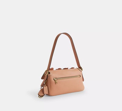 NWT Coach Etta Small Flap Shoulder Bag With Floral Applique CDY43