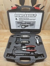 Powerbuilt 4 Pc Exhaust Pipe Tool Set Expander Cutter Pliers w/ Case