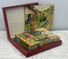 Railway Building Blocks Vintage Toy 1940s.