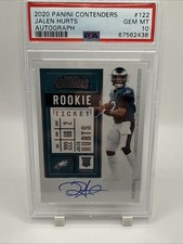 Jalen Hurts 2020 Panini Contenders #122 PSA 10 Auto
