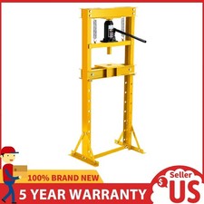 12 Ton Hydraulic Shop Press Heavy Duty H-frame Floor Bearing Press With Plates