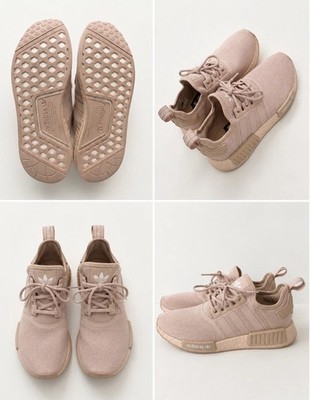 adidas NMD_R1 Women s Blush Pink Low Top Lace Up Boost Sneakers Rubber Outsole