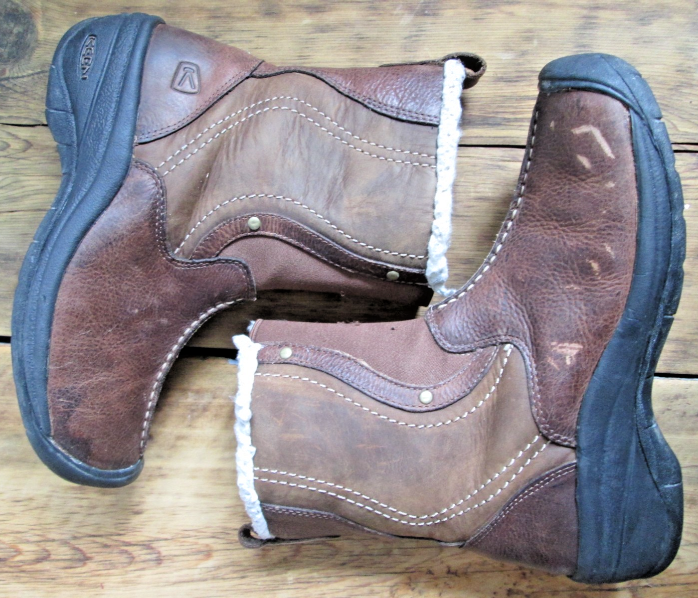 Keen Stivali Donna 9 Marrone Pelle Foderati Sherpa Invernali Chester 5441 (39 5 EUR)