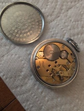 Elgin Swiss Pocket Watch Case With 17 Jewel Waltham Pocket Watch, Train,Railroad