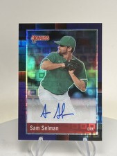 2022 Donruss Optic Retro '88 AUTO Purple Pandora /8 Sam Selman #R88SSS Athletics