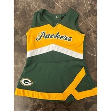 NFL Green Bay Packers Baby Toddler Cheerleading Dress Outfit 12 Months
