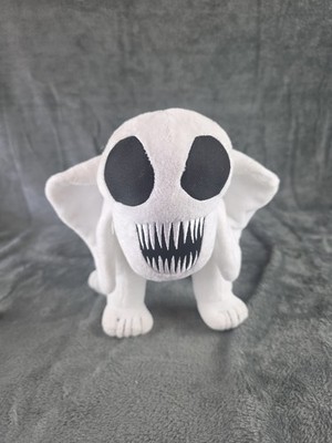 Zoonomaly Monster Elefant Plüschtier, Kuscheltier, Horrorspiel weiß schwarz 18 cm