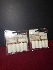  12 Sportcraft Press On Leather Tip Ferrules  Tips Billiard Pool Cue 2 Packs