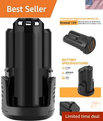 12V Rechargeable 3000mAh Lithium-Ion Battery for Dremel 8200/8220/8300 Tools