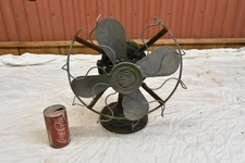 Antique 1906 Western Electric 107988 Victor 12" Tank Motor Fan Brass Blades RARE