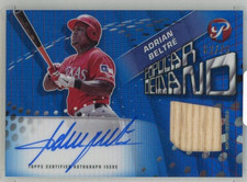 2025 TOPPS Pristine Adrian Beltre Popular Demand Auto /75 Relics Blue Refractor