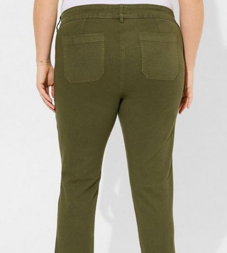 Torrid Relaxed Crop Utility Pant Olive Size 20 - Picture 4 of 5
