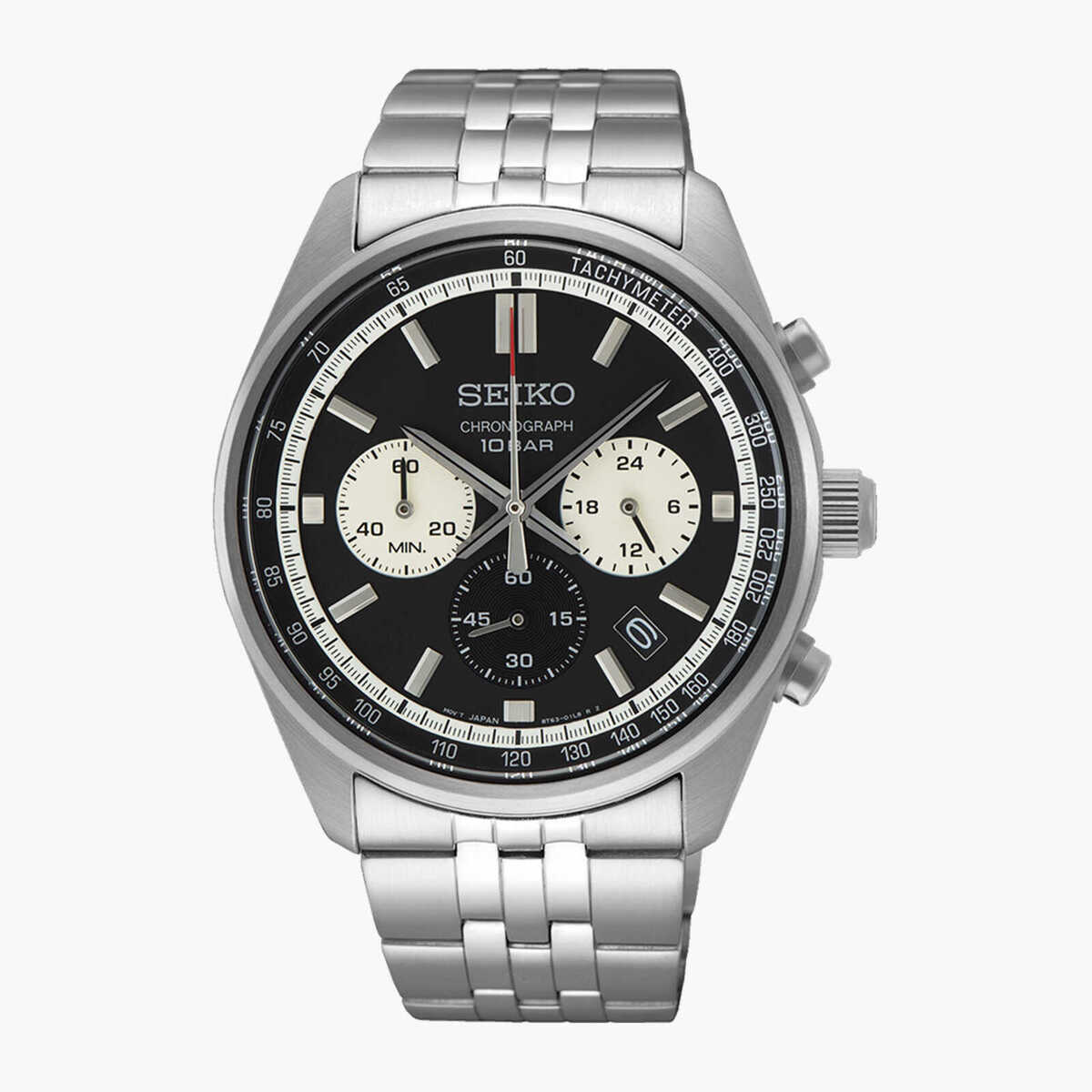 SEIKO Men's Watch Chronograph Black Dial Quartz Analog SEIKO Men's Watch Chronograph Black Dial Quartz Analog