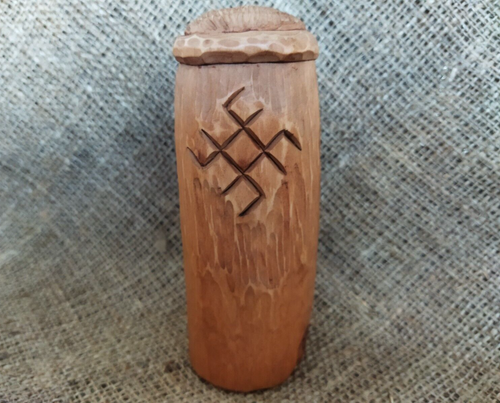Svarog - Antiguo Dios del Fuego y la Herrería, Estatuilla de Madera Hecha a Mano - Imagen 7 de 24