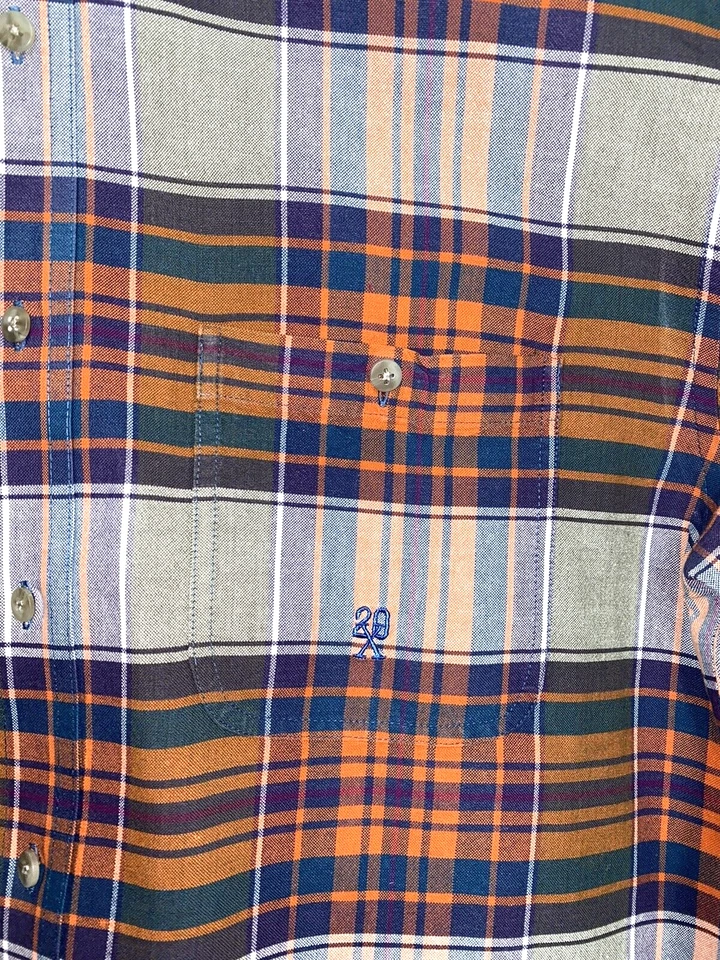 Camisa occidental a cuadros con botones Twenty X para hombre talla M multicolor B42*N Foto 2 de 4