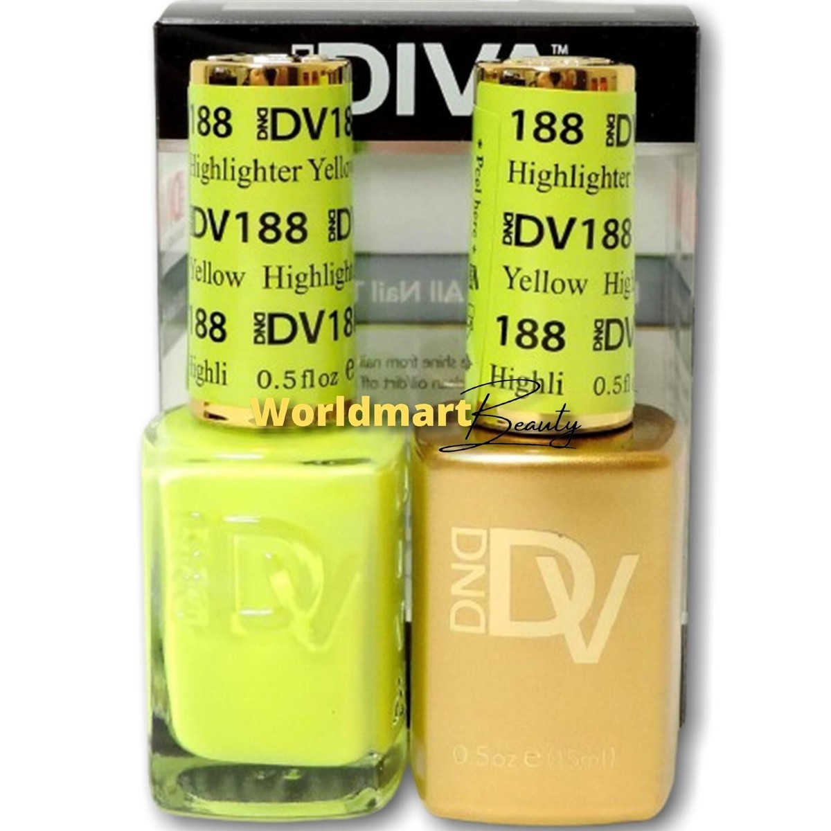 DND DIVA Gel Nail Polish 0.5oz LED/UV Color Gel Duo DV188