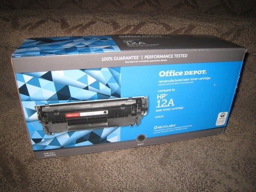 Compatible HP Q2612A Black Toner Cartridge 12A Factory New