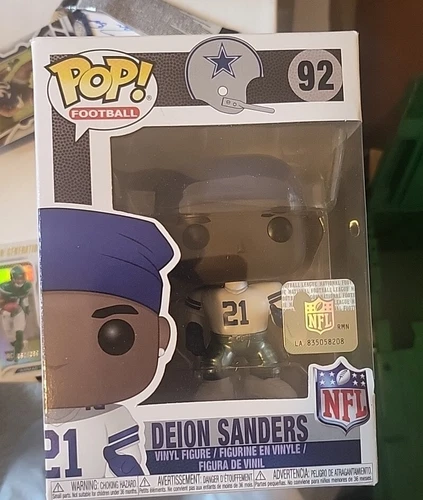 Funko Pop NFL Deion Sanders #92 Dallas Cowboys Legends Vaulted Rare Mint