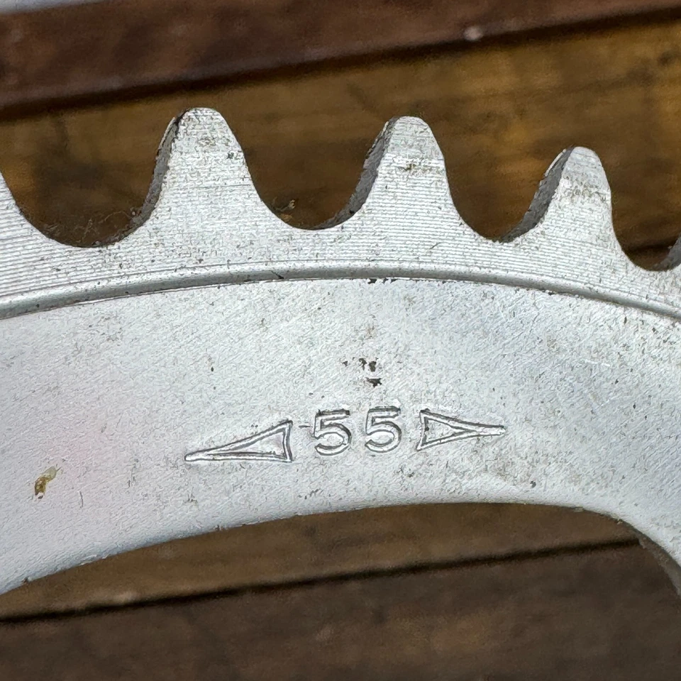 Plato Stronglight Vintage 55 Dientes NOS Aleación 5 Brazos Eroica 55t Años 70 Años 80 Foto 4 de 4