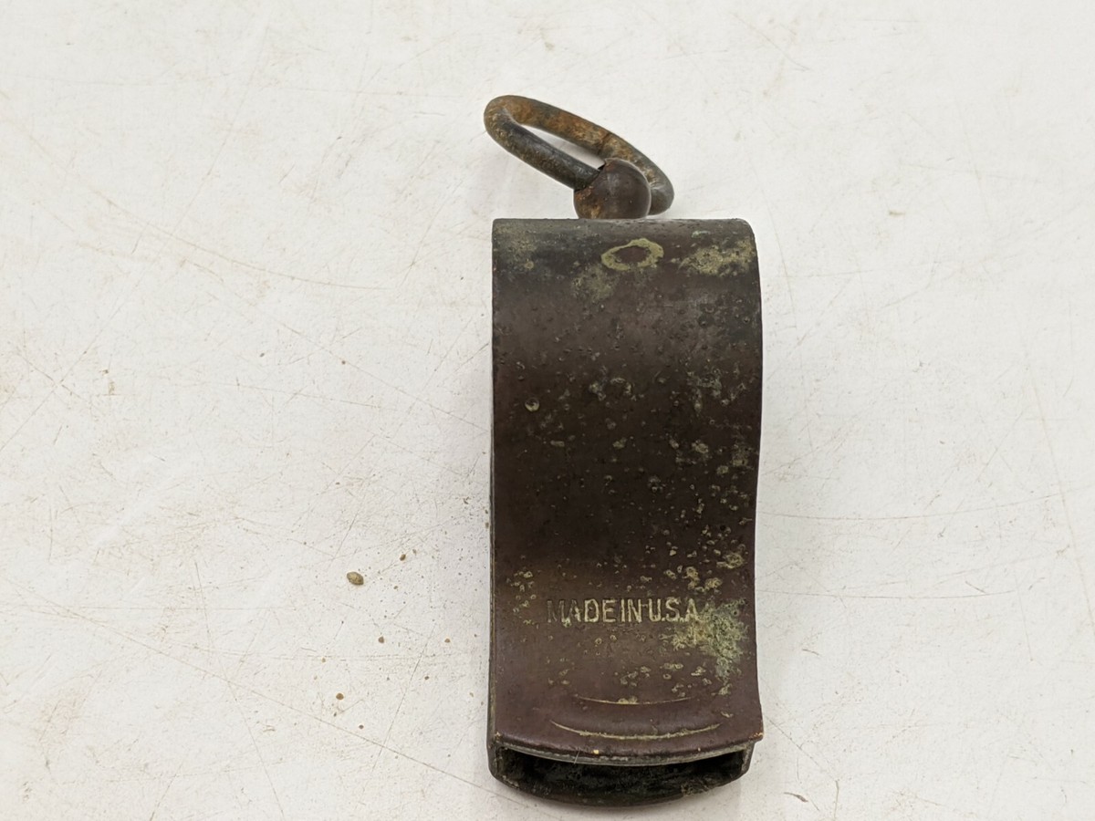 Vintage Military Brass Whistle USA Official Army Police