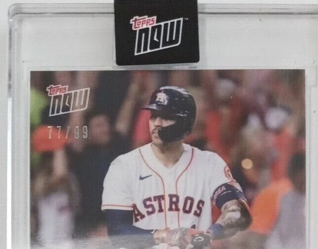 2021 CARLOS CORREA ENCASED ON CARD AUTO! 77/99 LAST 1 AVAILABLE! - Image 2 of 3