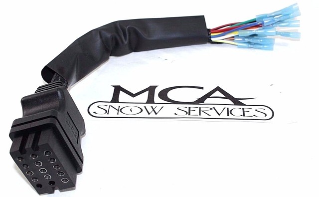 Snow Plow 13 Pin Connector Pigtail Wiring Repair End Vehicle Side MSC04753