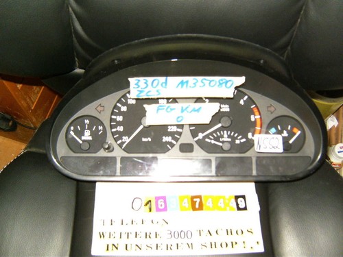 tacho kombiinstrument bmw e46 3er diesel 62116910277 motor cluster tachometer