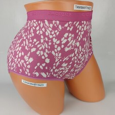 NWT LANE BRYANT CACIQUE COTTON FULL BRIEF PANTIES 22/24 PLUS Pink Animal Print