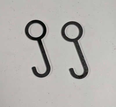 Target Hooks - AR500 - for 1'' Pipe - 1.355'' ID - pair of 4'' hooks
