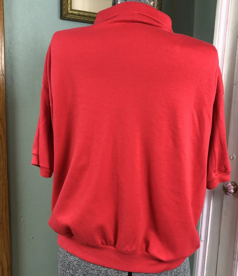 Polo de gran tamaño con mangas Dolman vintage años 90 Foto 3 de 4