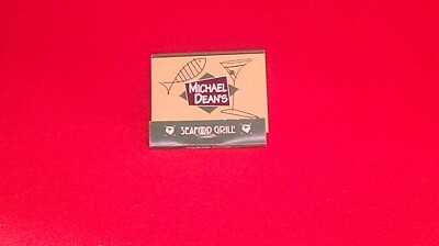 Michael Dean's Restaurant, Unstruck Matchbook Raleigh North Carolina