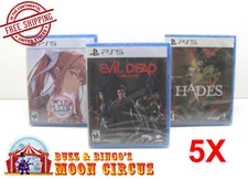 5X SONY PLAYSTATION PS5 CIB GAME - CLEAR PLASTIC PROTECTIVE BOX PROTECTORS CASE