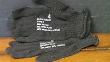 New MIL-SPEC Plus Type II Wool Acrylic Glove Insert- Black