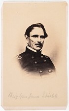 ANTIQUE CDV C. 1860s JAMES SHIELDS UNION CIVIL WAR BRIGADIER-GENERAL ALBUM PRINT