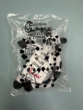 Chick-Fil-A Plush Cow Promotional Doll 6" "CHIKIN ON A BUN PURE GEENUS"