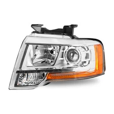 Driver Side Headlights for 2015-2017 Ford Expedition Chrome Projector Lamp LH