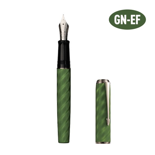 Hongdian A9 Fountain Pen Large #8 Fine Nib Ebonite Feed Moire Pattern Unique Pen - Picture 22 of 24