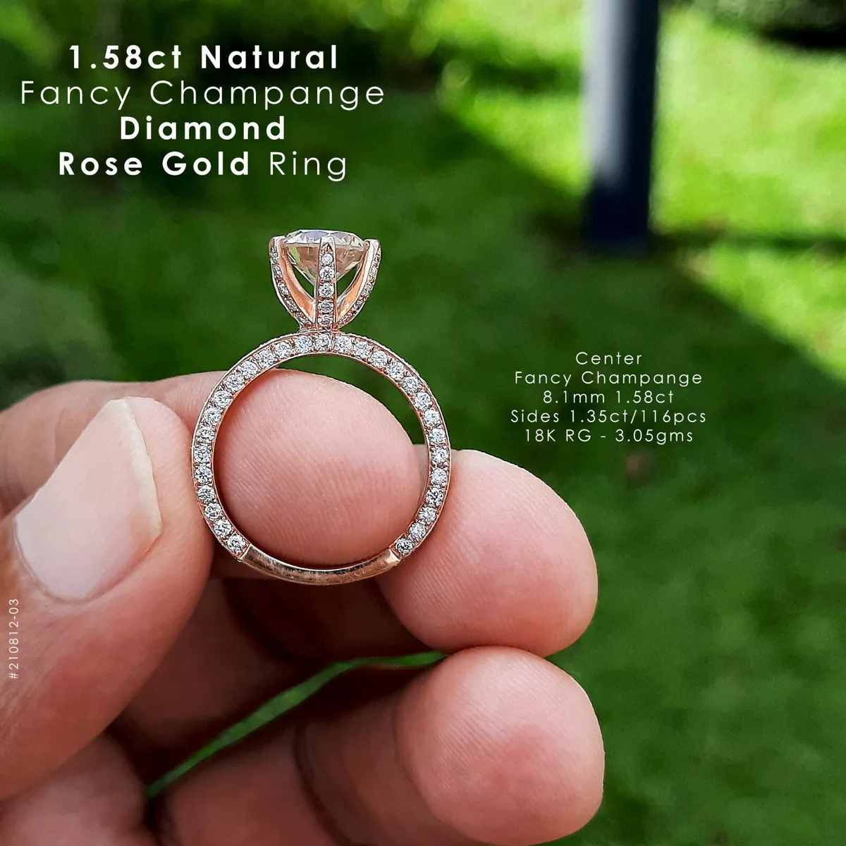 Natural gold hotsell ring